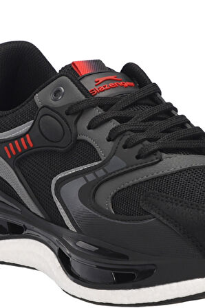 Slazenger ZOWIE Erkek  Siyah / Kırmızı Koşu & Yürüyüş Spor Ayakkabısı
