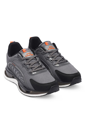 Slazenger ZEUS Erkek Sneaker Ayakkabı Koyu Gri / Turuncu