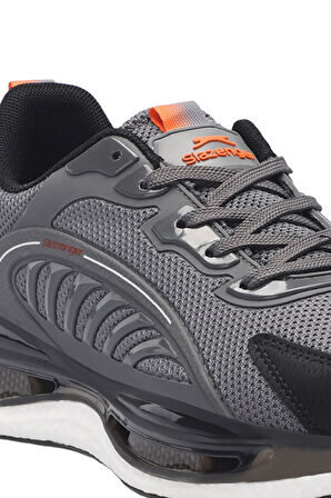 Slazenger ZEUS Erkek Sneaker Ayakkabı Koyu Gri / Turuncu