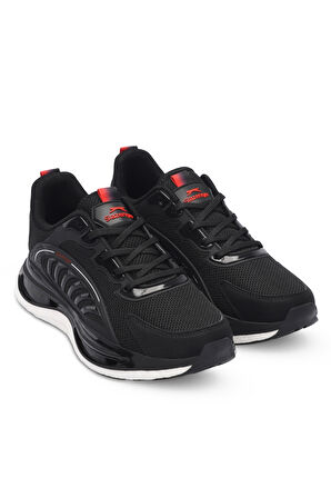 Slazenger ZEUS Erkek Sneaker Ayakkabı Siyah / Kırmızı