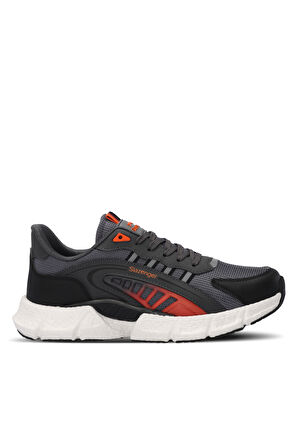Slazenger ZIPLINE Erkek Sneaker Ayakkabı Koyu Gri / Turuncu