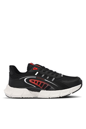 Slazenger ZIPLINE Erkek Sneaker Ayakkabı Siyah / Kırmızı