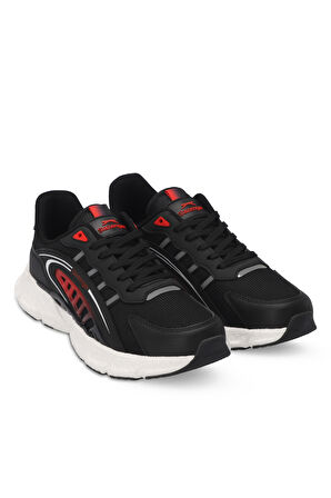 Slazenger ZIPLINE Erkek Sneaker Ayakkabı Siyah / Kırmızı