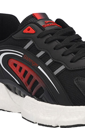 Slazenger ZIPLINE Erkek Sneaker Ayakkabı Siyah / Kırmızı