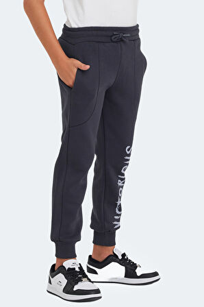 Slazenger LANEY Çocuk Cepli Koyu Gri Eşofman Altı