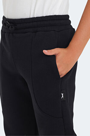 Slazenger LANEY Çocuk Cepli Siyah Eşofman Altı