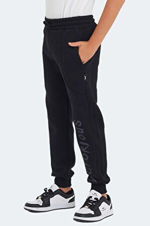 Slazenger LANEY Çocuk Cepli Siyah Eşofman Altı