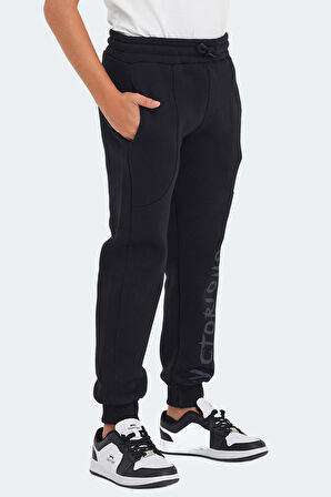 Slazenger LANEY Çocuk Cepli Siyah Eşofman Altı