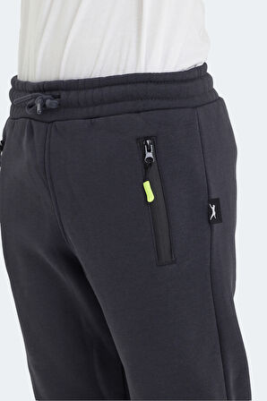 Slazenger LAMIS Çocuk Fermuar Cepli Koyu Gri Eşofman Altı