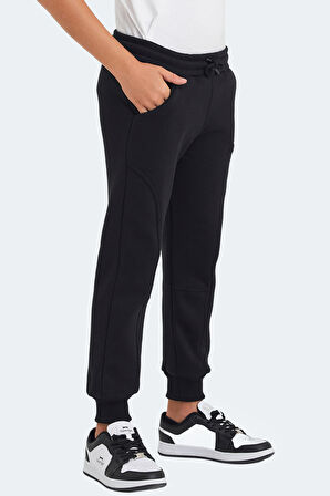 Slazenger LAVRA Çocuk Cepli Siyah Eşofman Altı