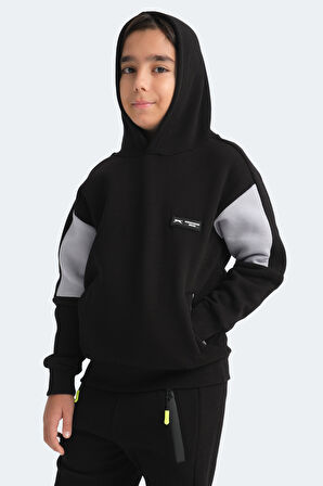 Slazenger LAYNE Unisex Çocuk Eşofman Takımı Siyah / Gri