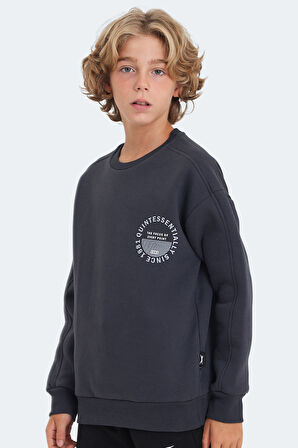 Slazenger LONE Çocuk  Koyu Gri Sweatshirt