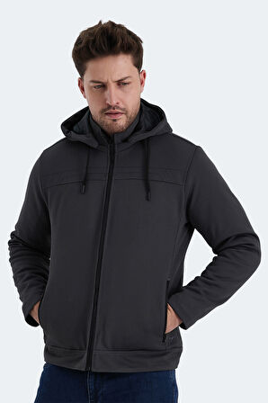 Slazenger HENDRIKKO Erkek  Koyu Gri Mont & Kaban