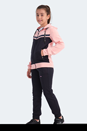 Slazenger NOON Kız Çocuk Eşofman Takımı Lacivert / Pembe