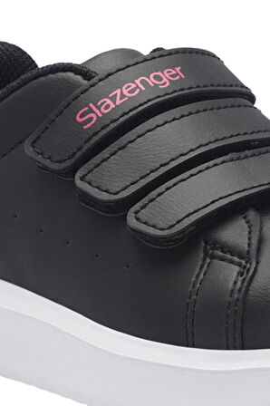 Slazenger LOVE I Kız Çocuk Cırt Cırtlı Siyah / Fuşya Günlük Spor Ayakkabısı