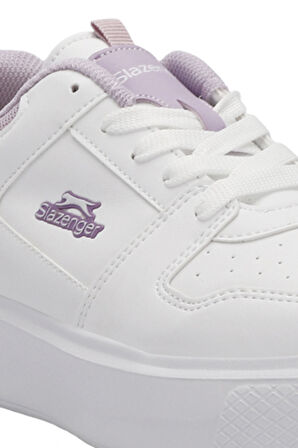 Slazenger LONDON I Kadın Sneaker Ayakkabı Beyaz / Lila