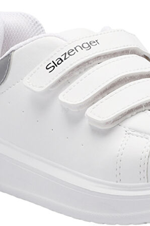 Slazenger LOVE I Unisex Çocuk Sneaker Ayakkabı Beyaz / Gümüş