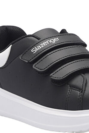 Slazenger LOVE I Çocuk Cırt Cırtlı Siyah / Beyaz Günlük Spor Ayakkabısı