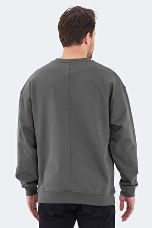 Slazenger VADIK Oversize Erkek  Haki Sweatshirt