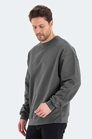 Slazenger VADIK Oversize Erkek  Haki Sweatshirt
