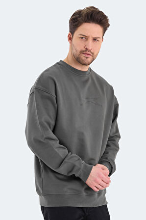 Slazenger VADIK Oversize Erkek  Haki Sweatshirt