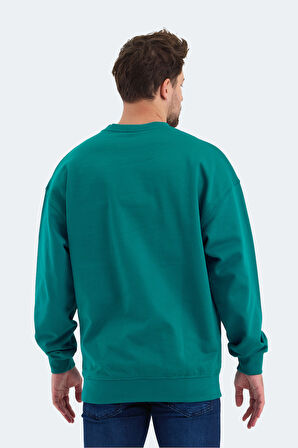 Slazenger VADIK OVERSIZE Erkek Sweatshirt Petrol