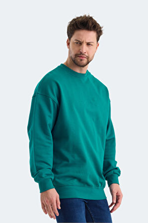 Slazenger VADIK OVERSIZE Erkek Sweatshirt Petrol