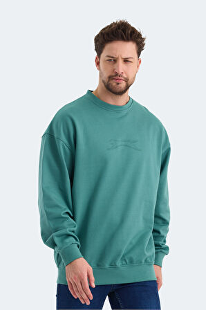 Slazenger VADIK OVERSIZE Erkek Sweatshirt Yeşil