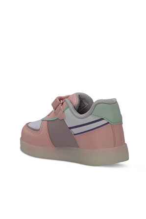 Slazenger PERLE Çocuk Cırt Cırtlı Beyaz / Pembe Sneaker