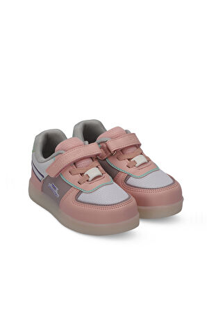 Slazenger PERLE Çocuk Cırt Cırtlı Beyaz / Pembe Sneaker