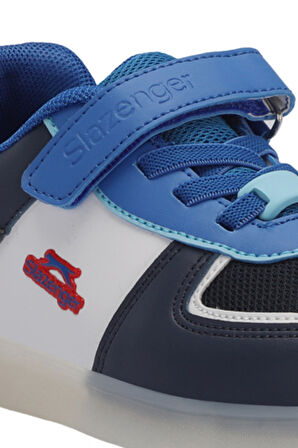 Slazenger PERLE Çocuk Cırt Cırtlı Lacivert / Beyaz Sneaker