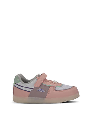 Slazenger PERLE Çocuk Cırt Cırtlı Beyaz / Pembe Sneaker