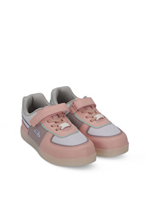 Slazenger PERLE Çocuk Cırt Cırtlı Beyaz / Pembe Sneaker