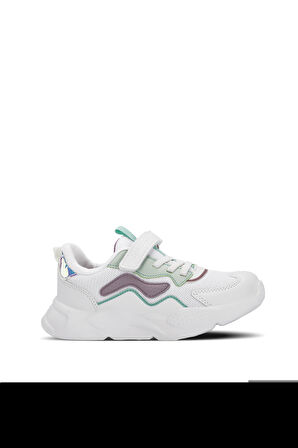 Slazenger PESO I Kız Çocuk Sneaker Ayakkabı Beyaz / Lila