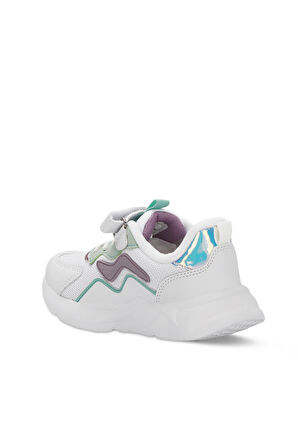 Slazenger PESO I Kız Çocuk Sneaker Ayakkabı Beyaz / Lila