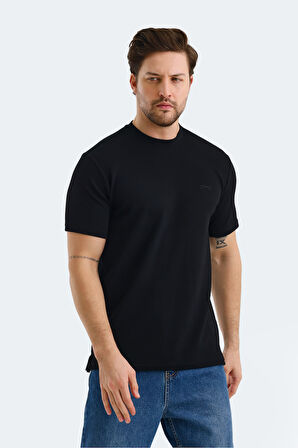 Slazenger BREEZE Erkek  Siyah Tişört