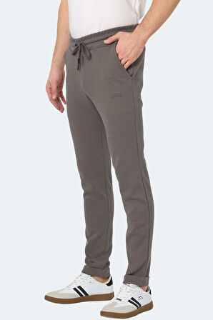 Slazenger BLAZEWAY Erkek Cepli Dar Paça Koyu Gri Eşofman Altı