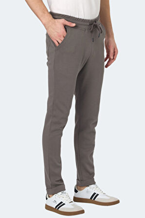 Slazenger BLAZEWAY Erkek Cepli Dar Paça Koyu Gri Eşofman Altı