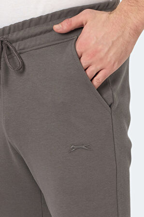 Slazenger BLAZEWAY Erkek Cepli Dar Paça Koyu Gri Eşofman Altı