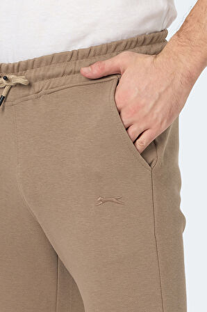 Slazenger BLAZEWAY Erkek Cepli Dar Paça Taş Gri Eşofman Altı
