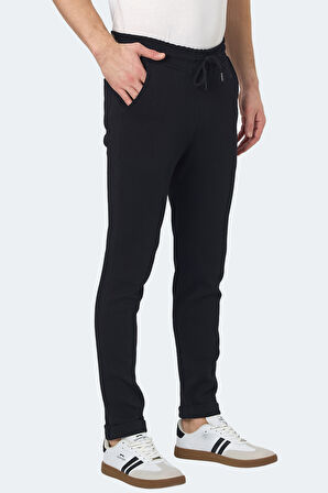 Slazenger BLAZEWAY Erkek Cepli Dar Paça Siyah Eşofman Altı