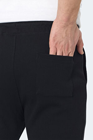 Slazenger BLAZEWAY Erkek Cepli Dar Paça Siyah Eşofman Altı