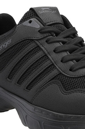 Slazenger ELERT I Erkek  Siyah / Siyah Koşu & Yürüyüş Spor Ayakkabısı
