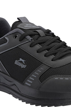 Slazenger GUMMY I Büyük Beden Erkek Sneaker Ayakkabı Siyah / Siyah