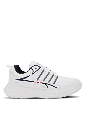Slazenger MACELLAN Erkek Sneaker Ayakkabı Beyaz / Lacivert