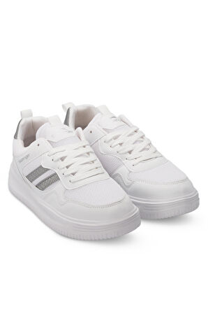 Slazenger MEGA I Erkek  Beyaz / Gri Günlük Spor Ayakkabısı