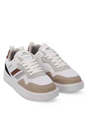 Slazenger MEGA I Erkek Sneaker Ayakkabı Beyaz / Kahve