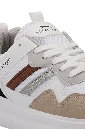 Slazenger MEGA I Erkek Sneaker Ayakkabı Beyaz / Kahve