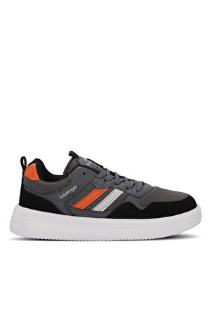 Slazenger MEGA I Erkek Sneaker Ayakkabı Füme / Turuncu