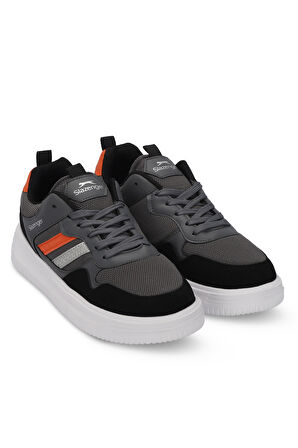 Slazenger MEGA I Erkek Sneaker Ayakkabı Füme / Turuncu